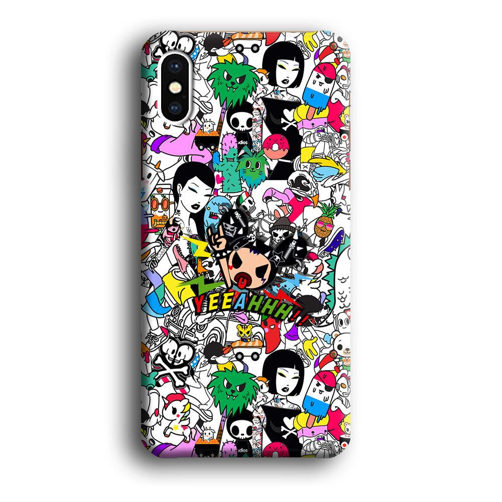 Tokidoki Feel Yeeahh iPhone X Case-Oxvistore