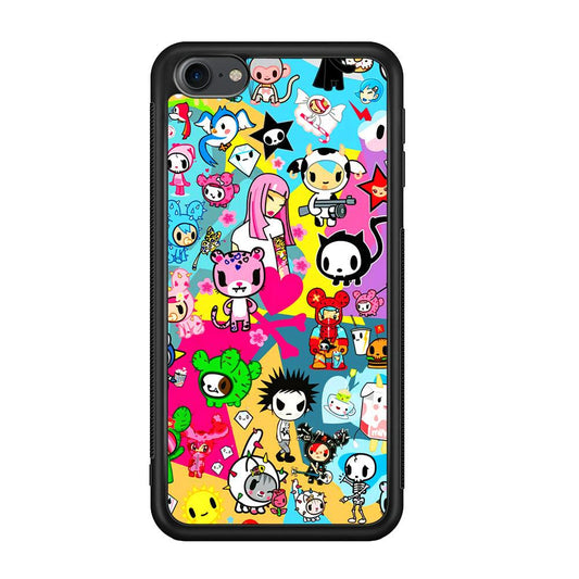 Tokidoki One Frame Collection iPod Touch 6 Case-Rubber Black (2D Case)-Oxvistore