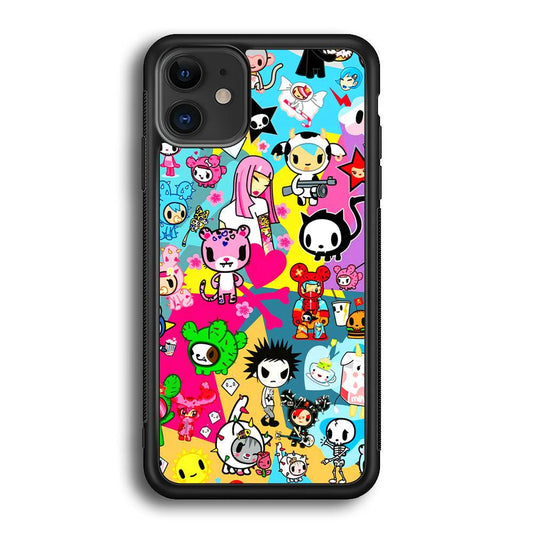 Tokidoki One Frame Collection iPhone 12 Case-Rubber Black (2D Case)-Oxvistore
