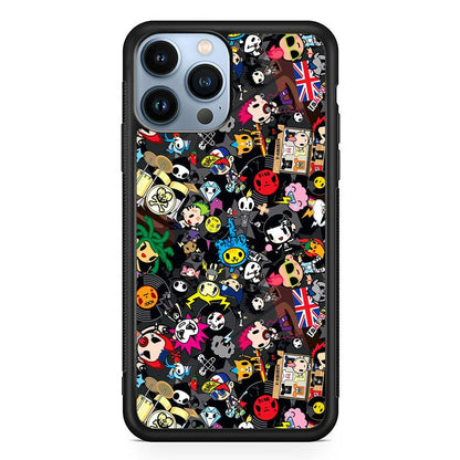 Tokidoki Punk Record iPhone 14 Pro Case-Oxvistore