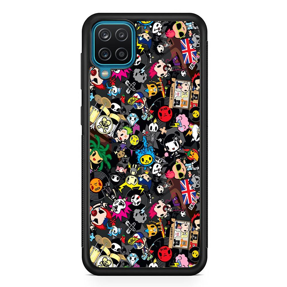 Tokidoki Punk Record Samsung Galaxy A12 Case-Oxvistore