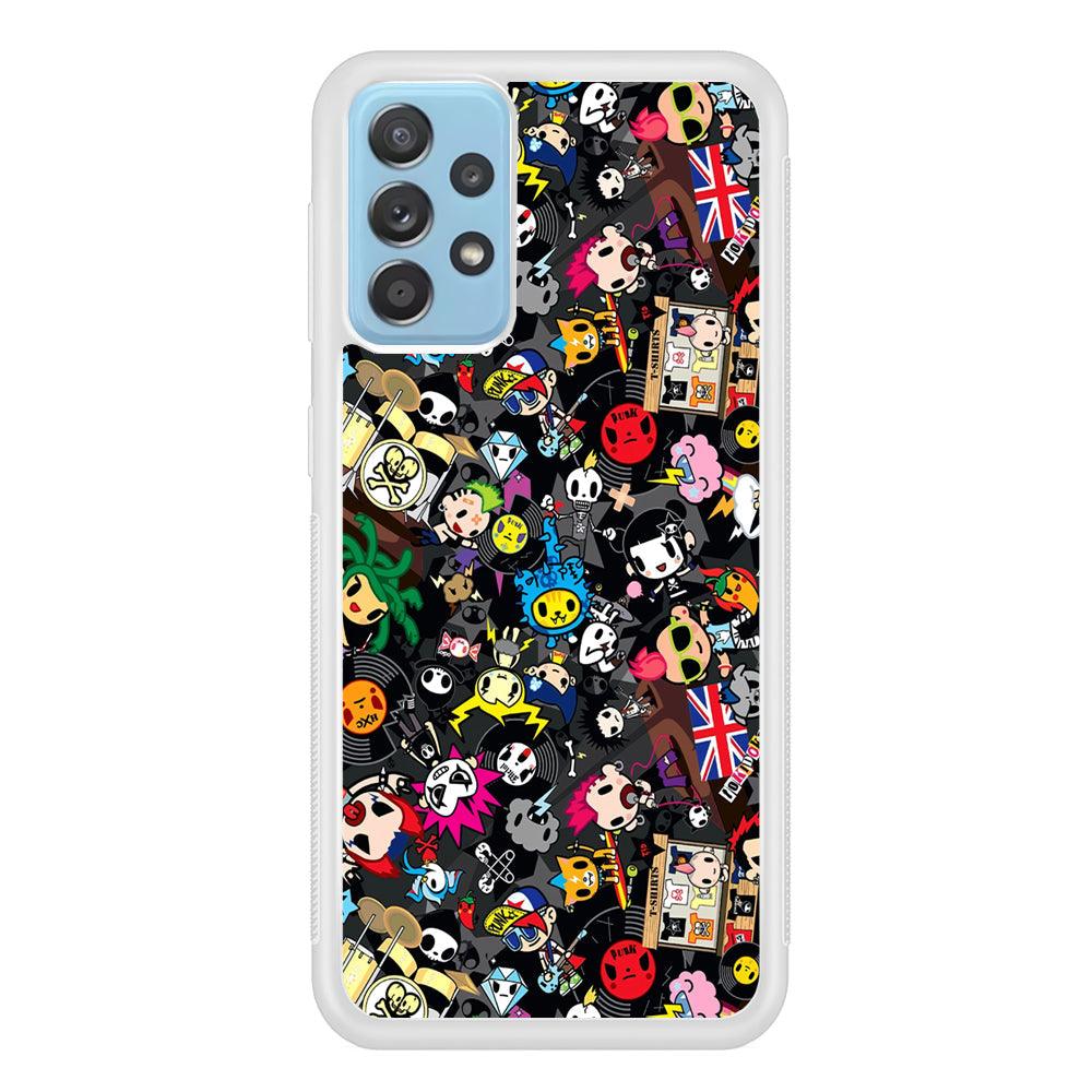 Tokidoki Punk Record Samsung Galaxy A72 Case-Oxvistore