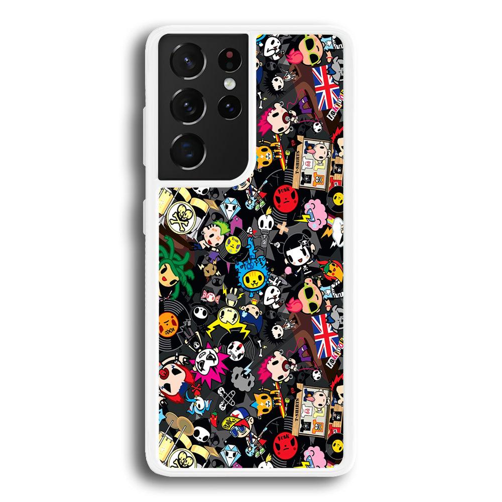 Tokidoki Punk Record Samsung Galaxy S21 Ultra Case-Oxvistore