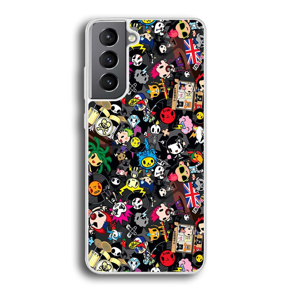 Tokidoki Punk Record Samsung Galaxy S21 Plus Case-Oxvistore