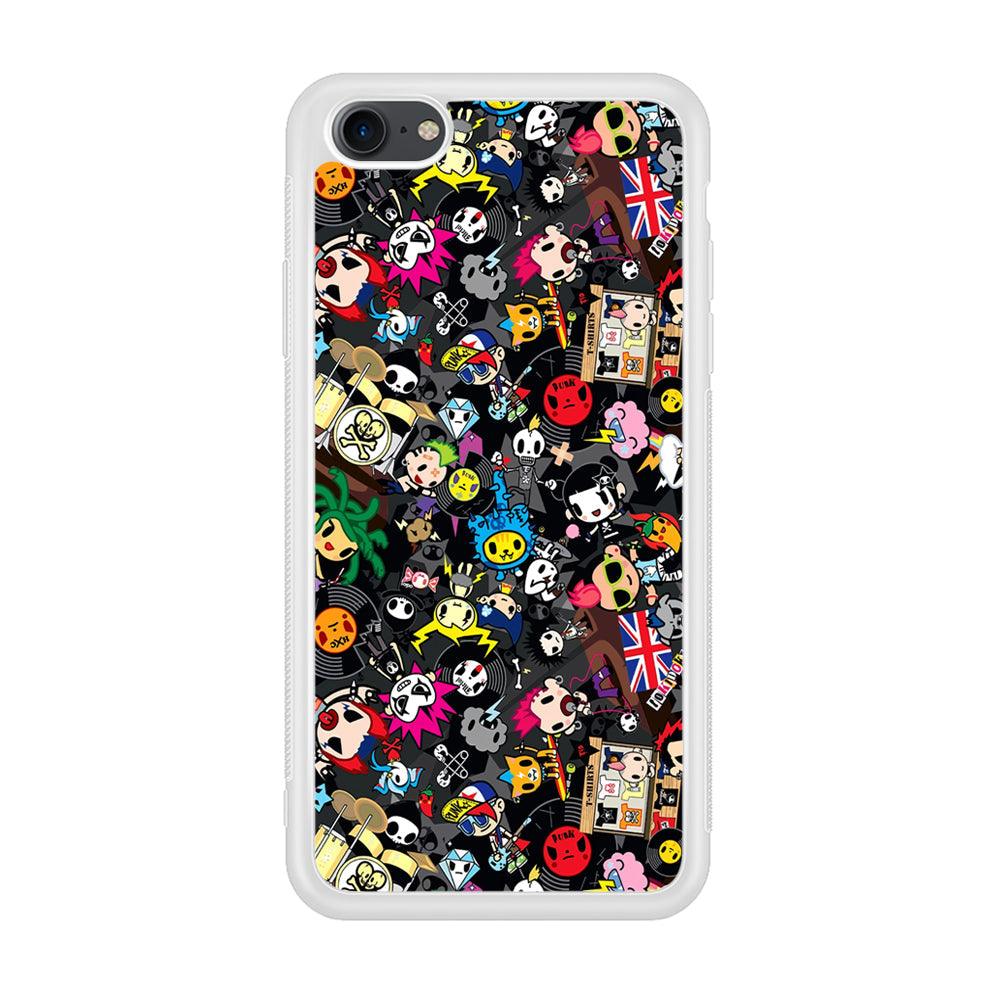 Tokidoki Punk Record iPhone 8 Case-Oxvistore