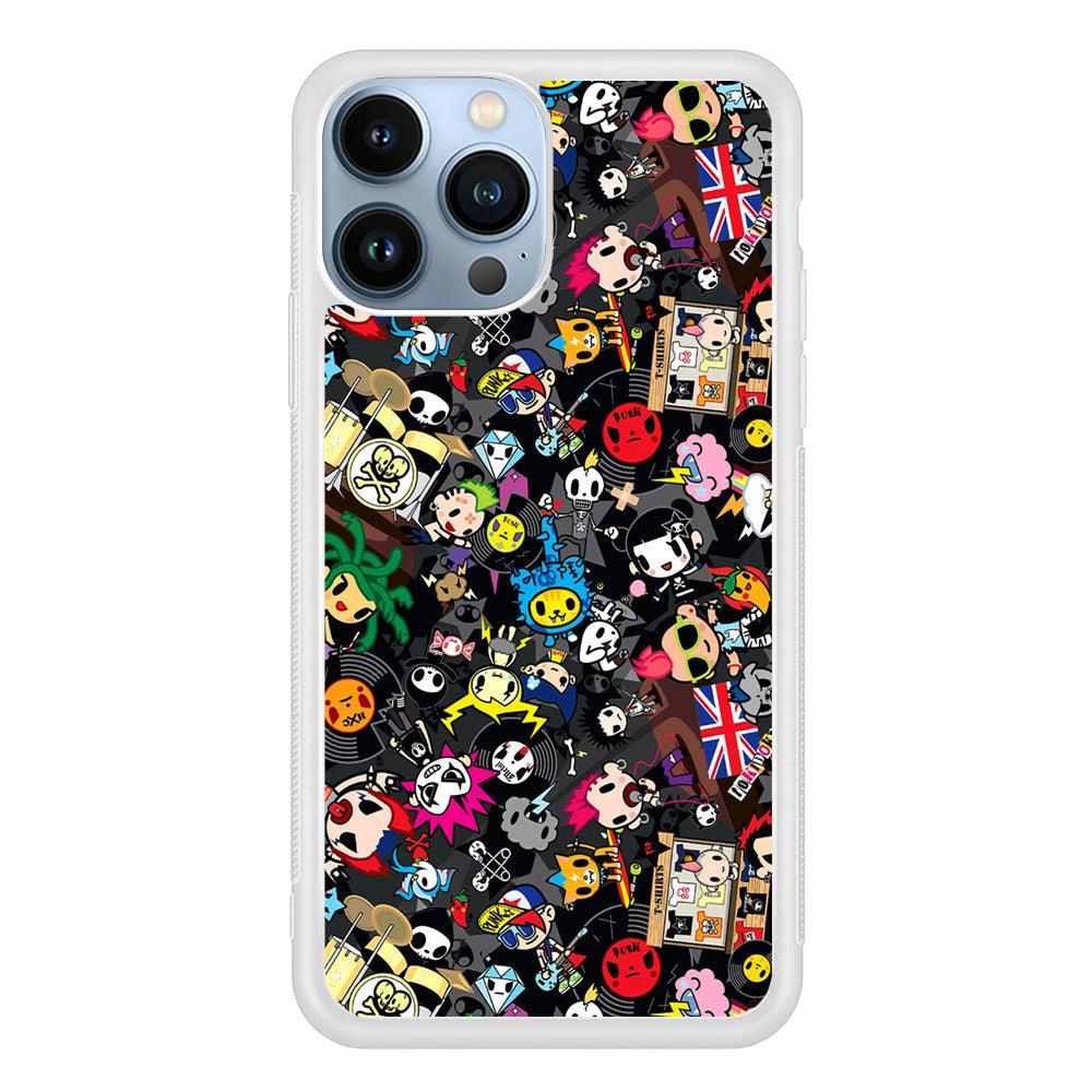 Tokidoki Punk Record iPhone 14 Pro Case-Oxvistore