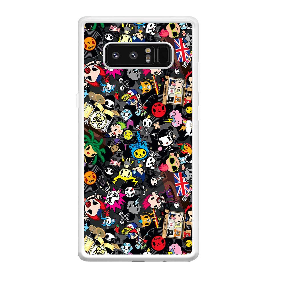 Tokidoki Punk Record Samsung Galaxy Note 8 Case-Oxvistore