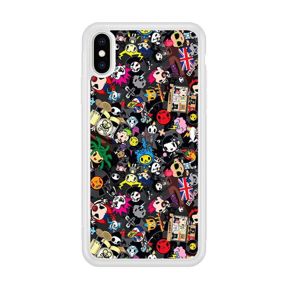 Tokidoki Punk Record iPhone XS Case-Oxvistore