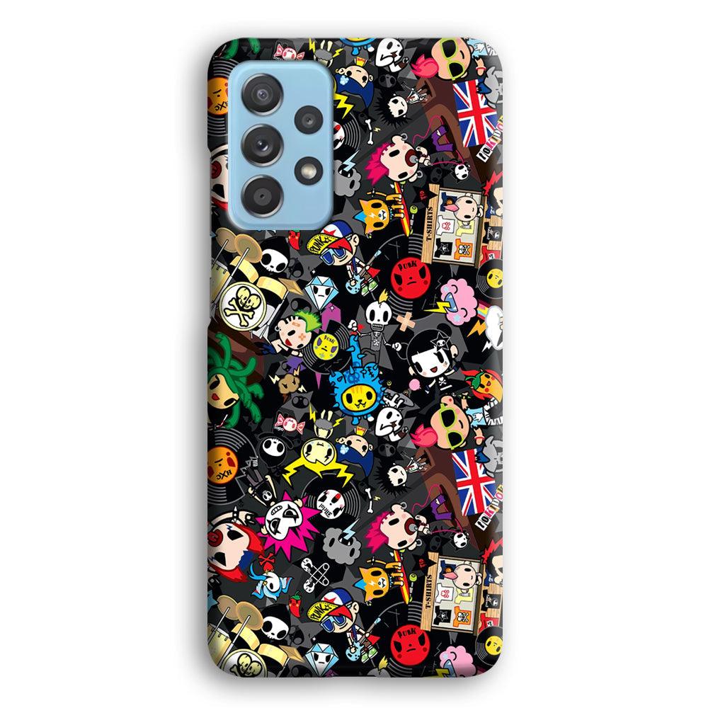 Tokidoki Punk Record Samsung Galaxy A72 Case-Oxvistore