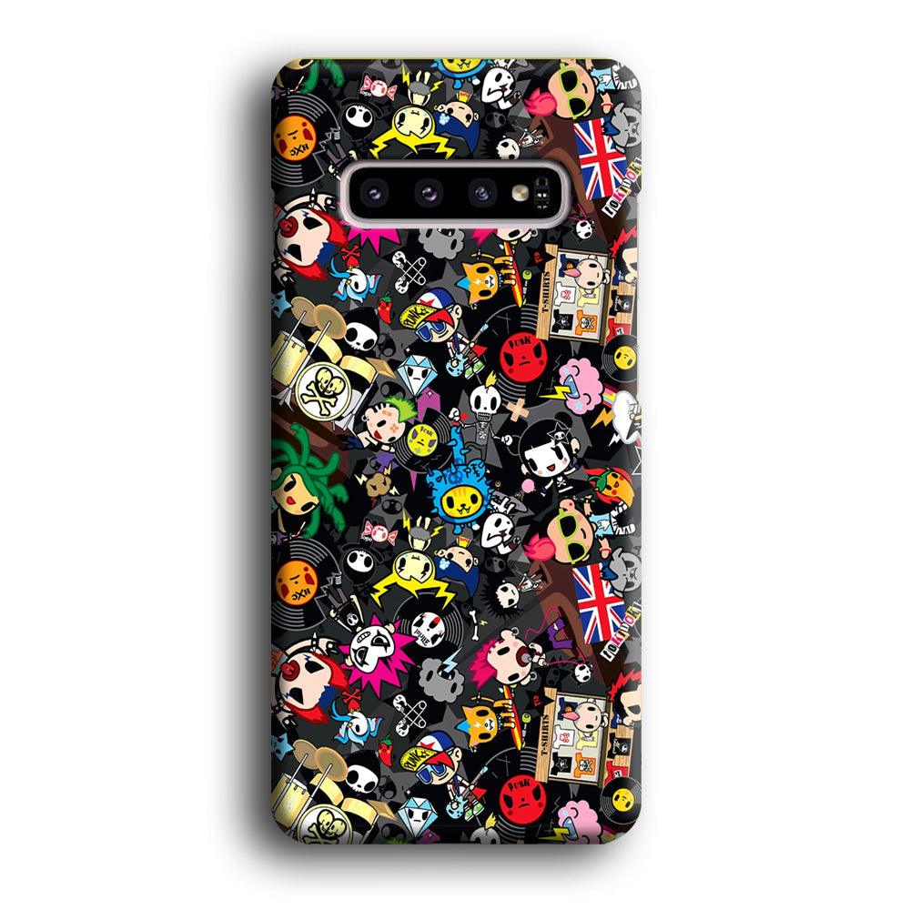 Tokidoki Punk Record Samsung Galaxy S10 Plus Case-Oxvistore