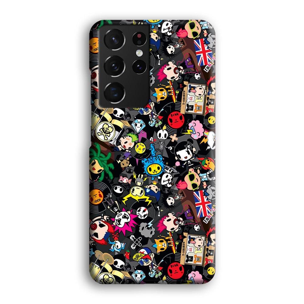 Tokidoki Punk Record Samsung Galaxy S21 Ultra Case-Oxvistore