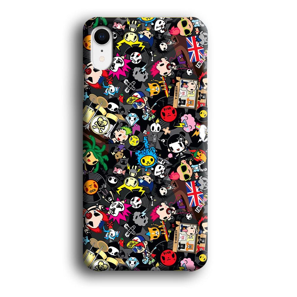 Tokidoki Punk Record iPhone XR Case-Oxvistore