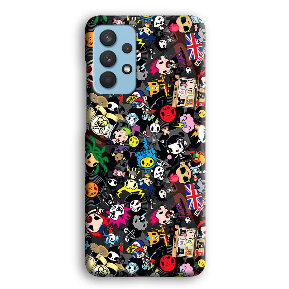 Tokidoki Punk Record Samsung Galaxy A32 Case-Oxvistore