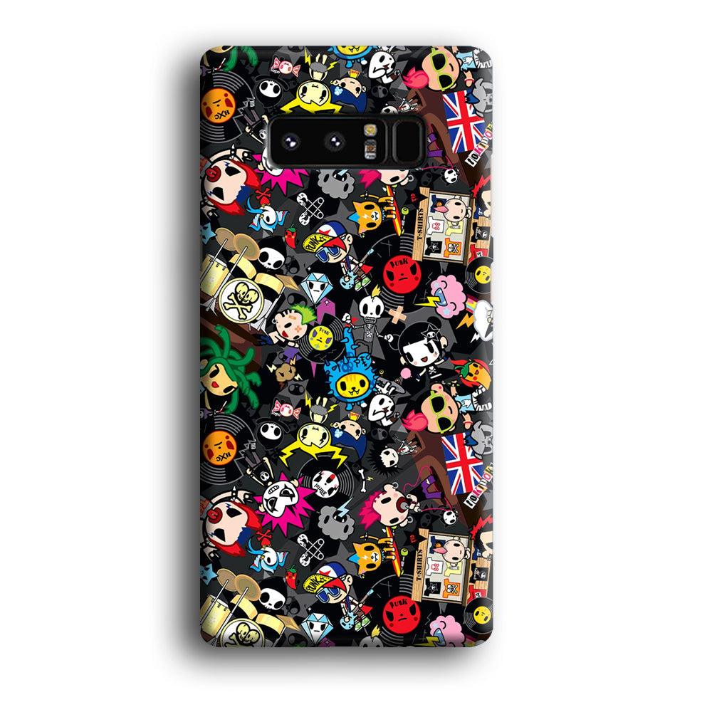 Tokidoki Punk Record Samsung Galaxy Note 8 Case-Oxvistore