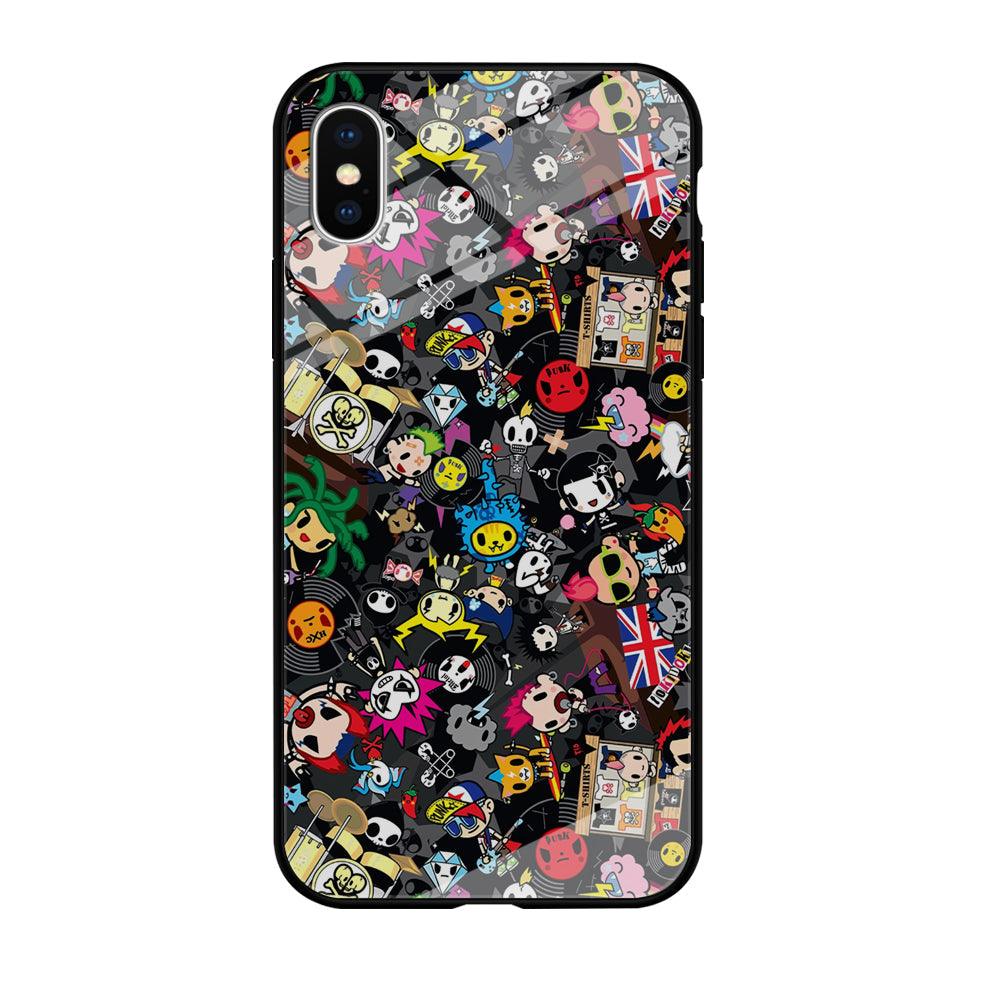 Tokidoki Punk Record iPhone X Case-Oxvistore