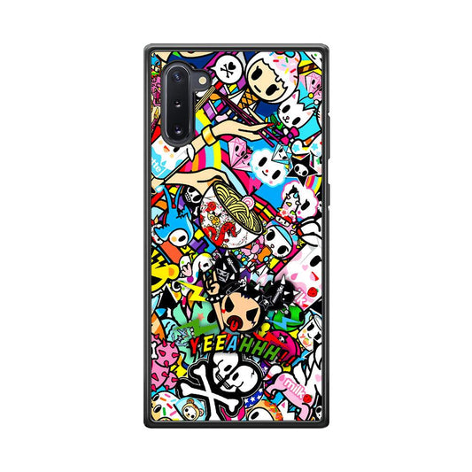 Tokidoki Rocking The Night Samsung Galaxy Note 10 Case-Rubber Black (2D Case)-Oxvistore