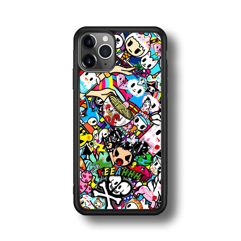 Tokidoki Rocking The Night iPhone 11 Pro Max Case-Rubber Black (2D Case)-Oxvistore