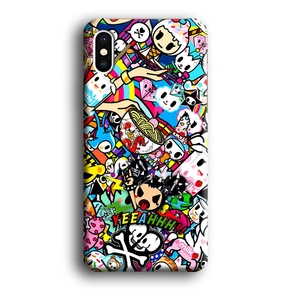 Tokidoki Rocking The Night iPhone X Case-Oxvistore