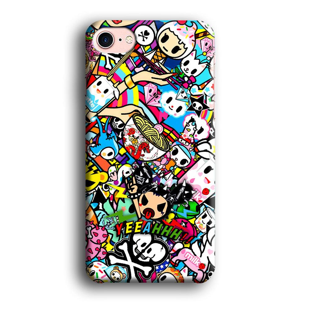 Tokidoki Rocking The Night iPhone 8 Case-Oxvistore