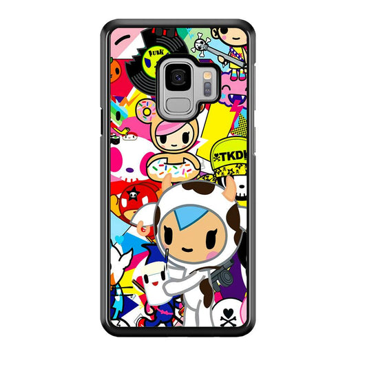Tokidoki The Moofia Milkshake Samsung Galaxy S9 Case-Rubber Black (2D Case)-Oxvistore