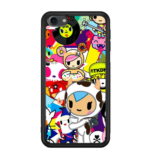 Tokidoki The Moofia Milkshake iPod Touch 6 Case-Rubber Black (2D Case)-Oxvistore