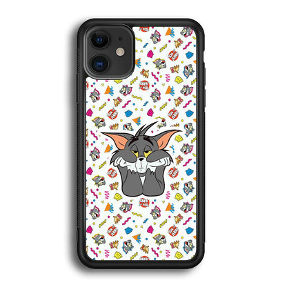 Tom and Jerry Bored Tom iPhone 12 Case-Oxvistore