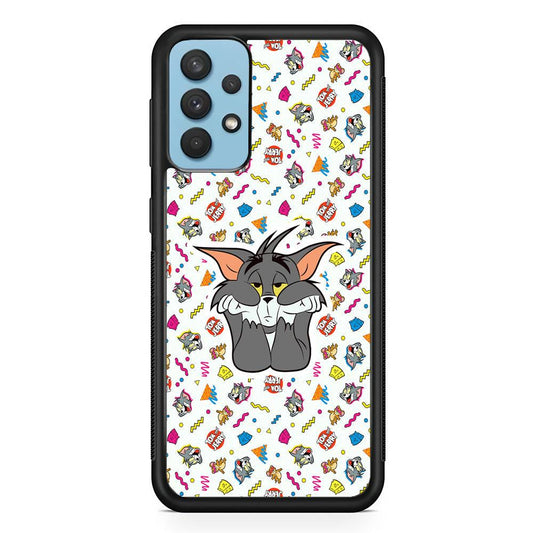 Tom and Jerry Bored Tom Samsung Galaxy A32 Case-Oxvistore