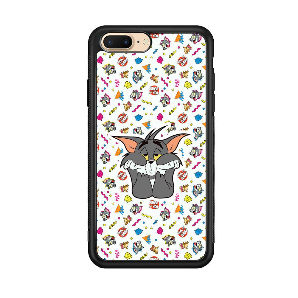 Tom and Jerry Bored Tom iPhone 8 Plus Case-Oxvistore