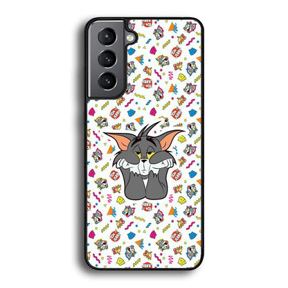 Tom and Jerry Bored Tom Samsung Galaxy S21 Plus Case-Oxvistore