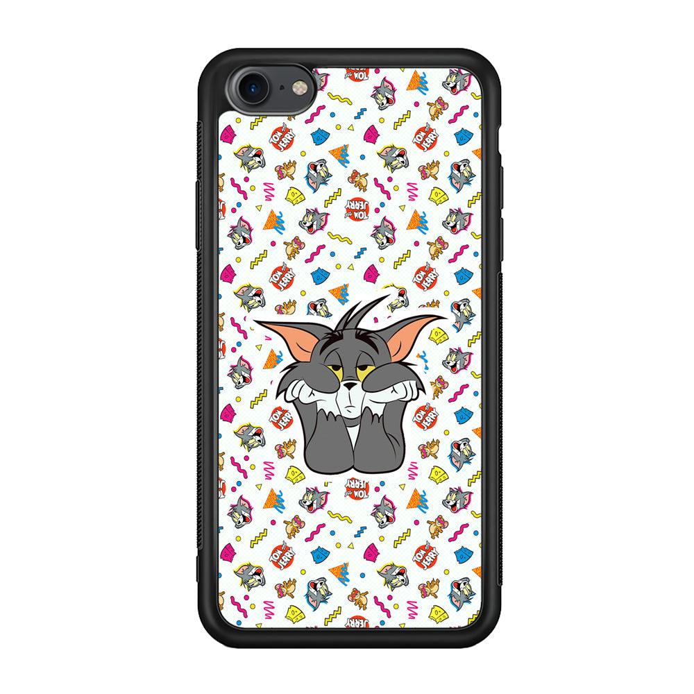 Tom and Jerry Bored Tom iPhone 8 Case-Oxvistore