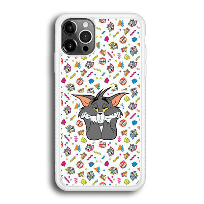 Tom and Jerry Bored Tom iPhone 12 Pro Case-Oxvistore