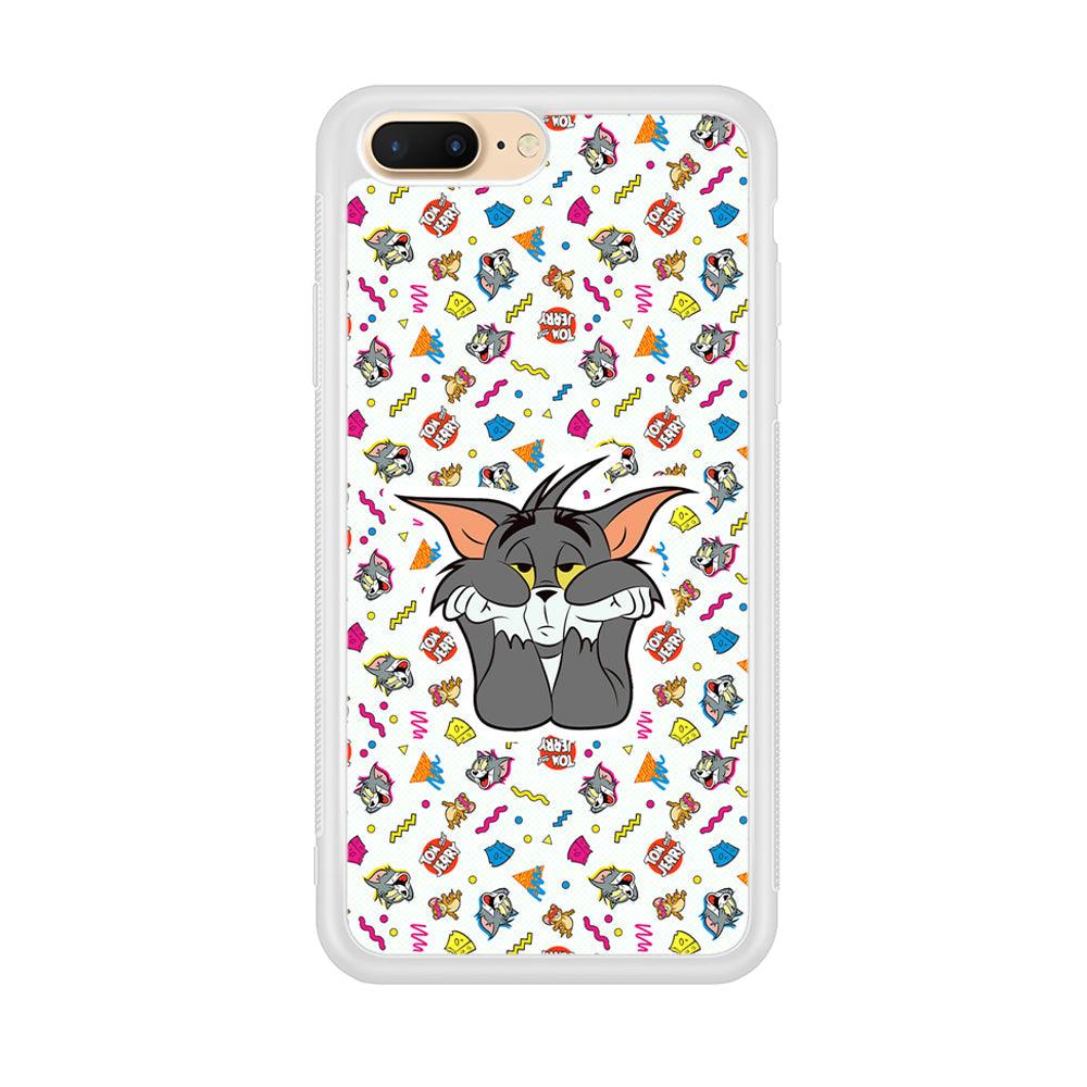 Tom and Jerry Bored Tom iPhone 8 Plus Case-Oxvistore