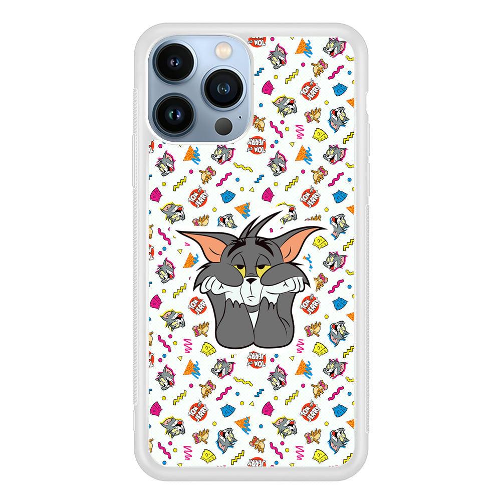 Tom and Jerry Bored Tom iPhone 14 Pro Case-Oxvistore