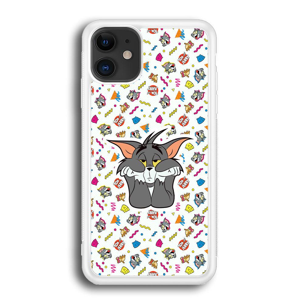 Tom and Jerry Bored Tom iPhone 12 Case-Oxvistore