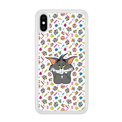 Tom and Jerry Bored Tom iPhone XS Case-Oxvistore