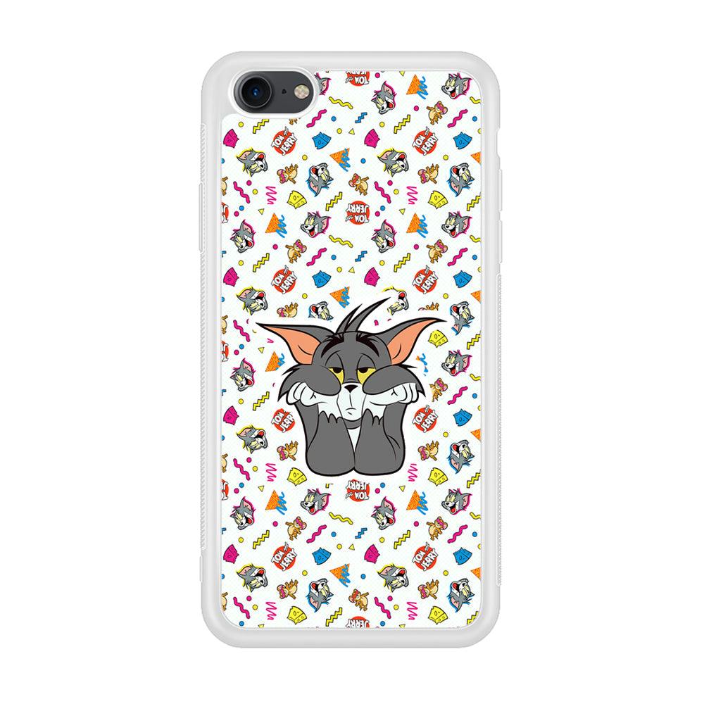 Tom and Jerry Bored Tom iPhone 8 Case-Oxvistore