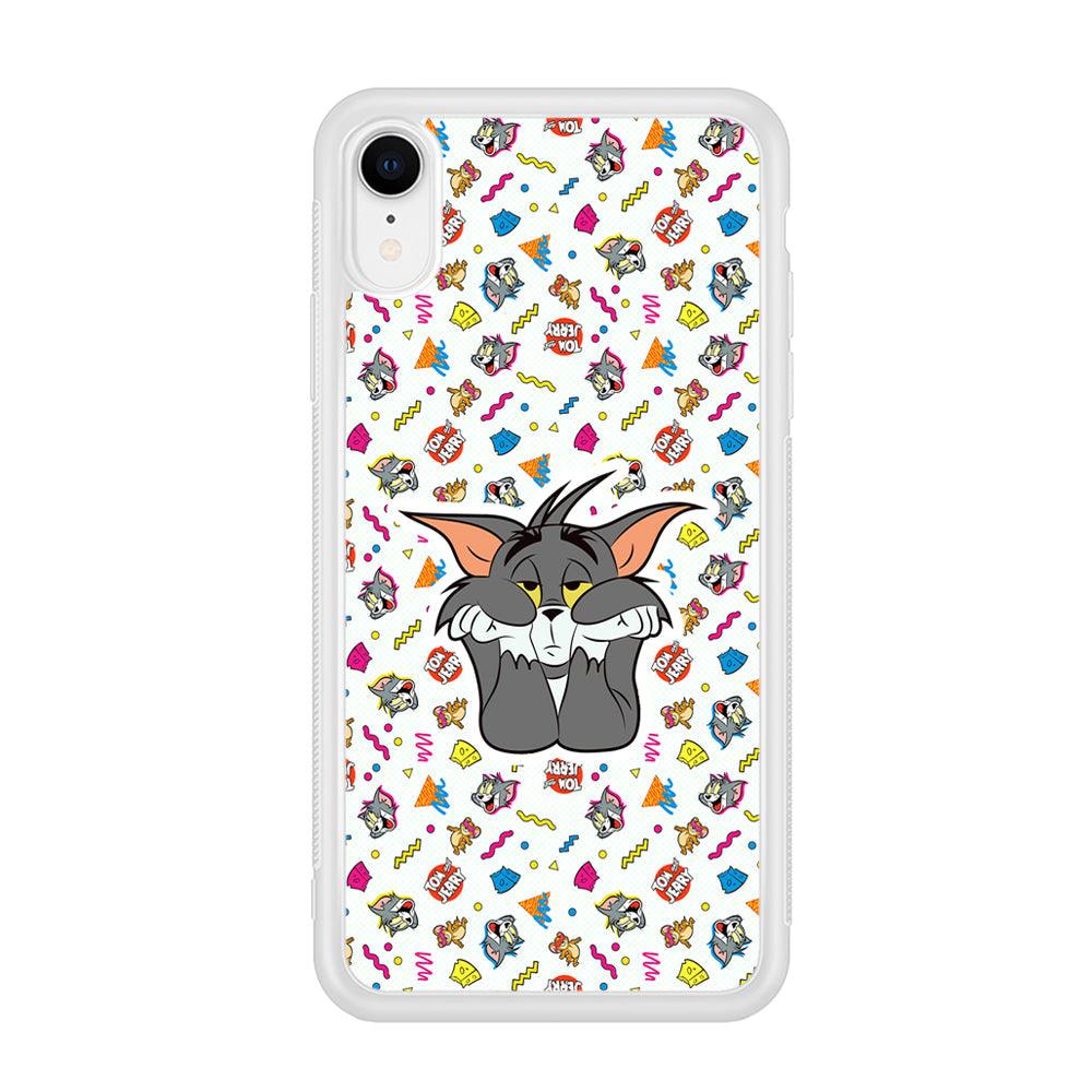 Tom and Jerry Bored Tom iPhone XR Case-Oxvistore