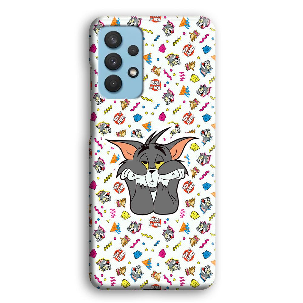 Tom and Jerry Bored Tom Samsung Galaxy A32 Case-Oxvistore