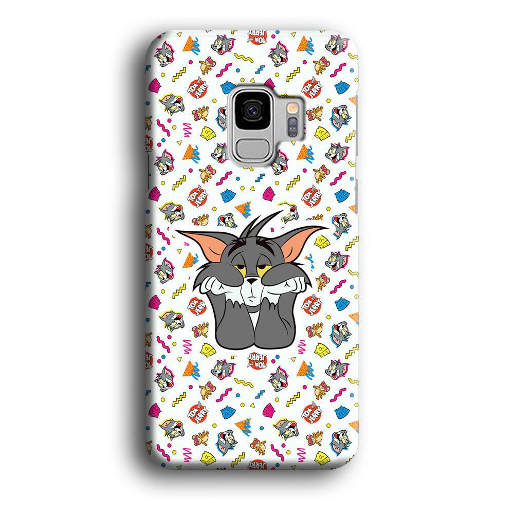 Tom and Jerry Bored Tom Samsung Galaxy S9 Case-Oxvistore