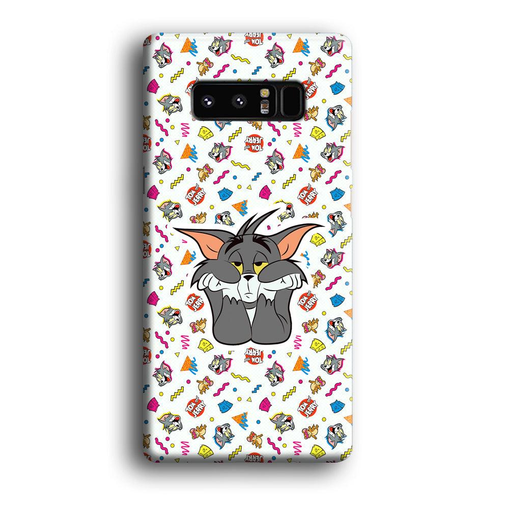 Tom and Jerry Bored Tom Samsung Galaxy Note 8 Case-Oxvistore