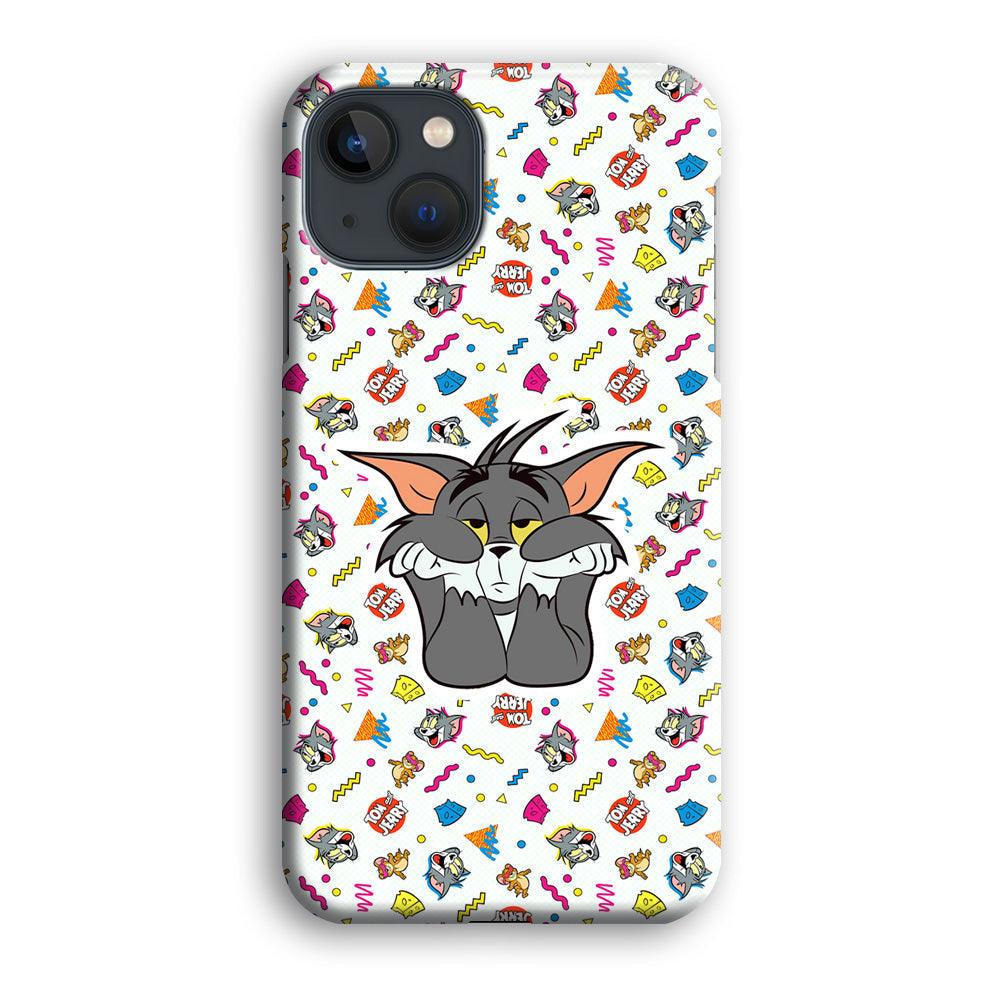 Tom and Jerry Bored Tom iPhone 14 Plus Case-Oxvistore