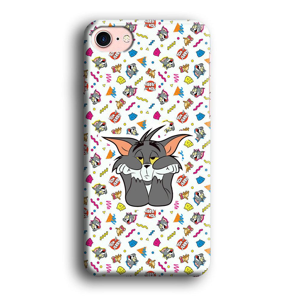 Tom and Jerry Bored Tom iPhone 8 Case-Oxvistore