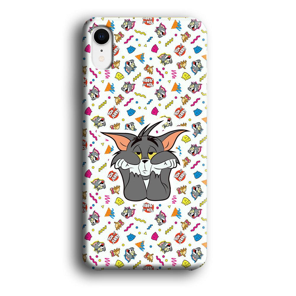 Tom and Jerry Bored Tom iPhone XR Case-Oxvistore