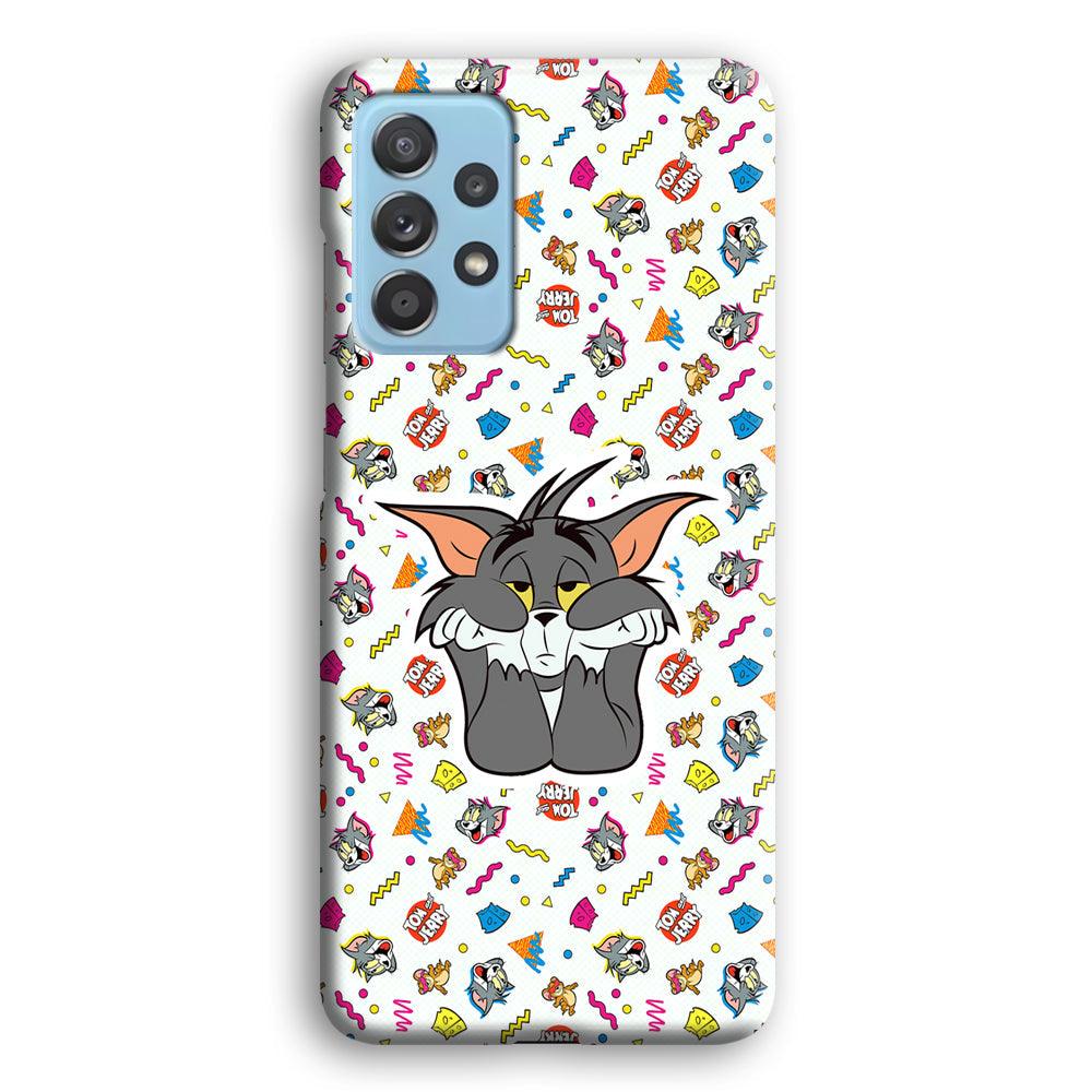 Tom and Jerry Bored Tom Samsung Galaxy A52 Case-Oxvistore