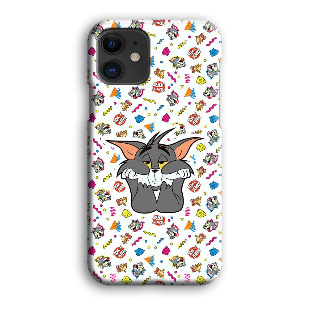 Tom and Jerry Bored Tom iPhone 12 Case-Oxvistore