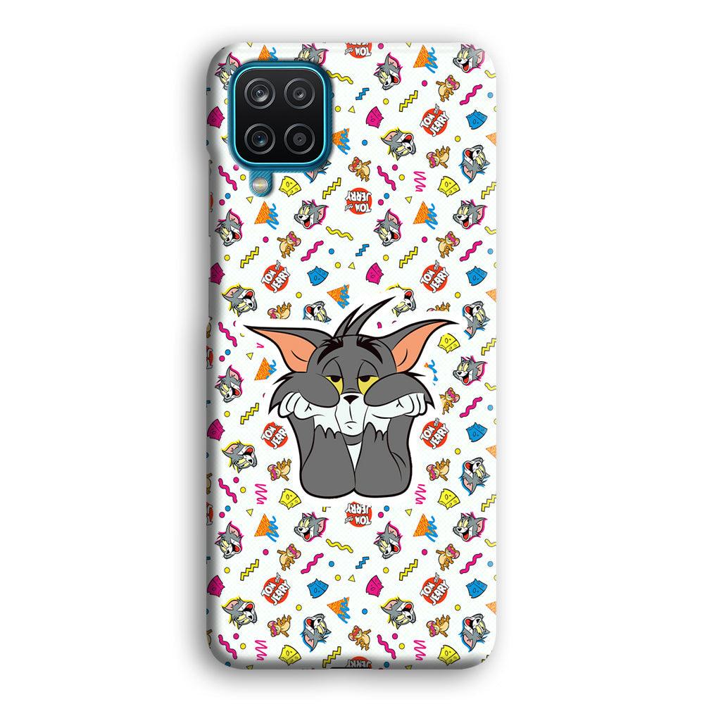 Tom and Jerry Bored Tom Samsung Galaxy A12 Case-Oxvistore