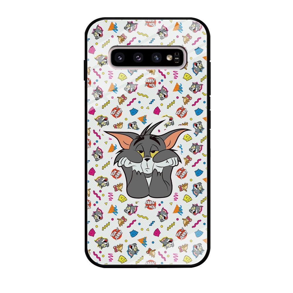 Tom and Jerry Bored Tom Samsung Galaxy S10 Plus Case-Oxvistore