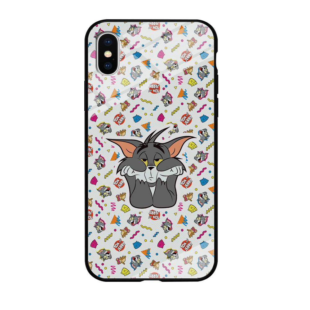 Tom and Jerry Bored Tom iPhone Xs Max Case-Oxvistore