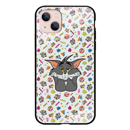 Tom and Jerry Bored Tom iPhone 15 Case-Oxvistore