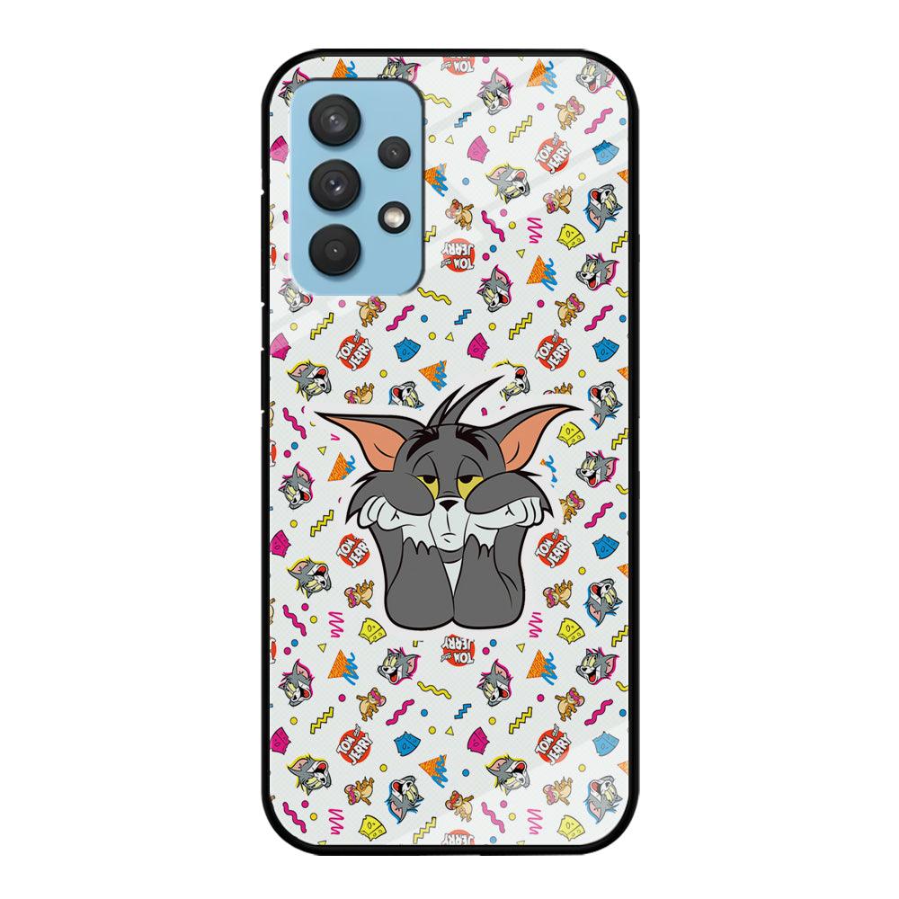 Tom and Jerry Bored Tom Samsung Galaxy A32 Case-Oxvistore